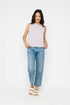 Keri-Sleeveless Woven Shell